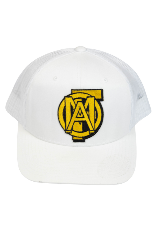 AMOF 3D PATCH WHITE TRUCKER HAT