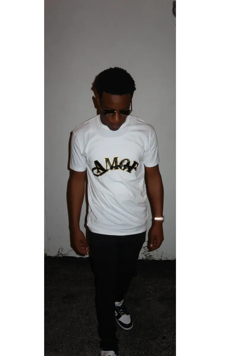 AMOF BLACK § GOLD SIGNATURE T-SHIRT