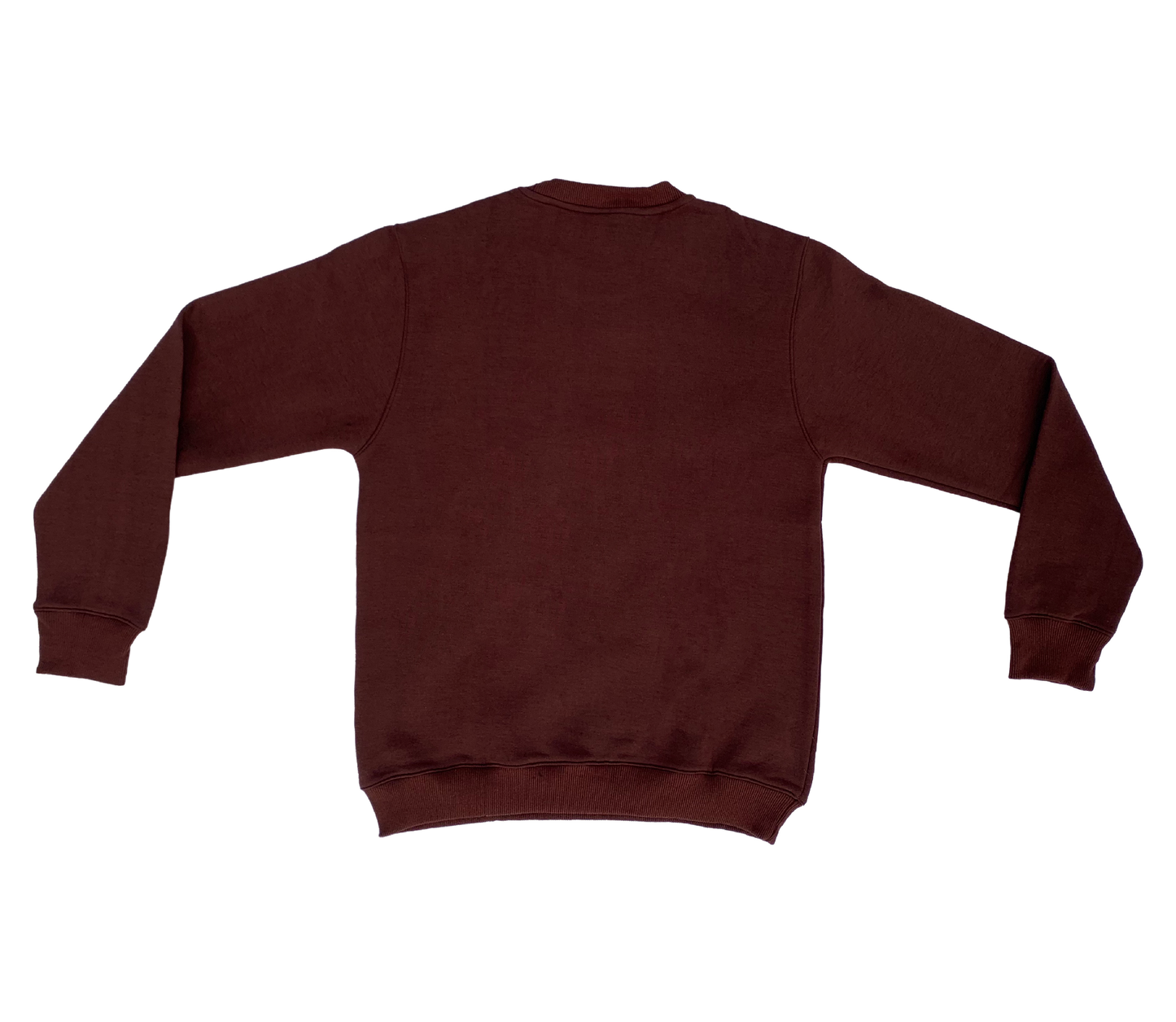 AMOF BROWN EMBROIDERED COMFORT CREWNECK