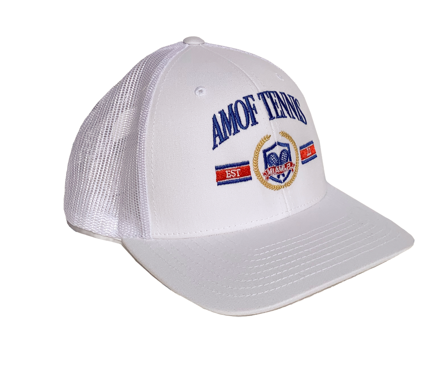 AMOF TENNIS TRUCKER WHITE HAT