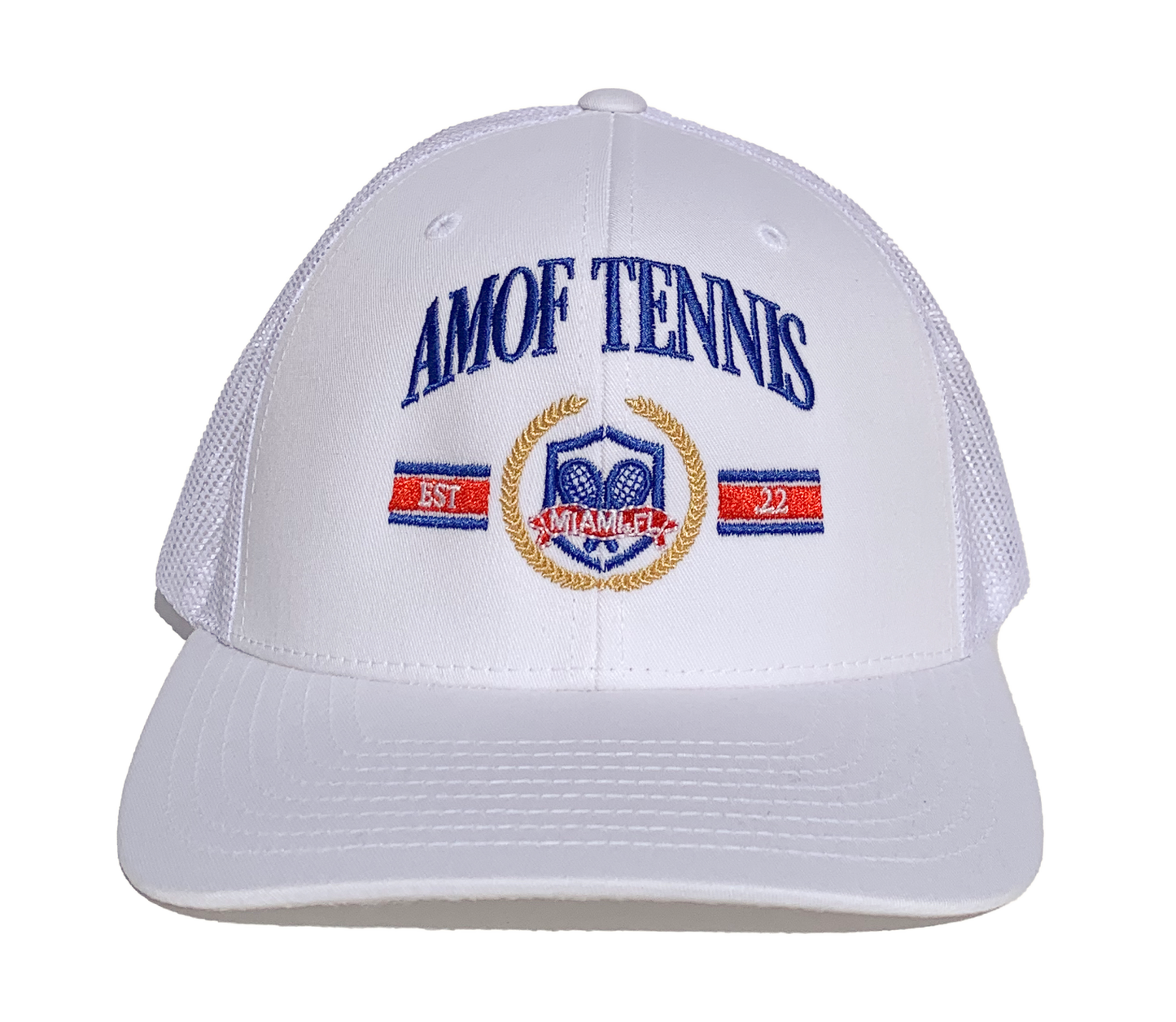 AMOF TENNIS TRUCKER WHITE HAT